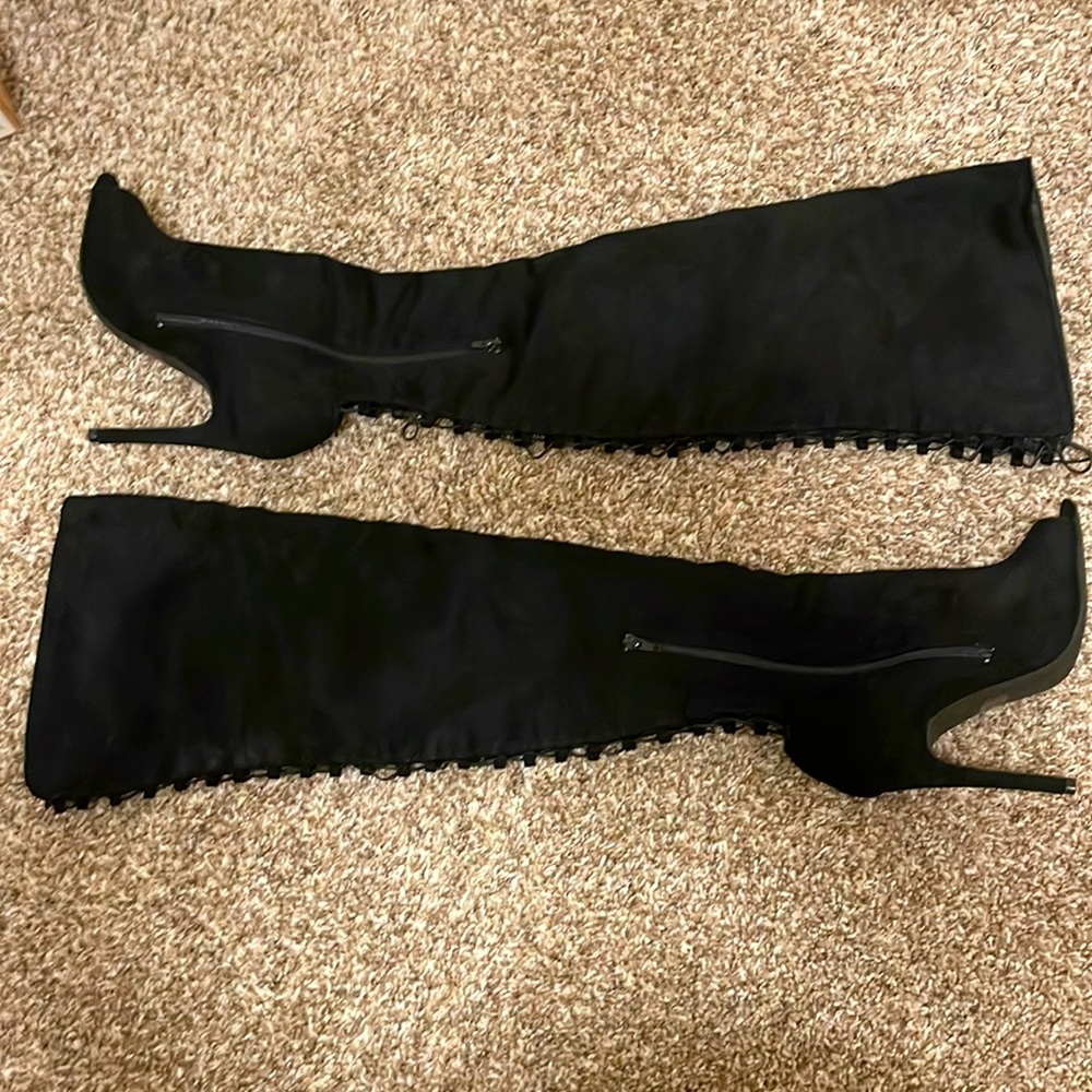 Black Suede Knee boots